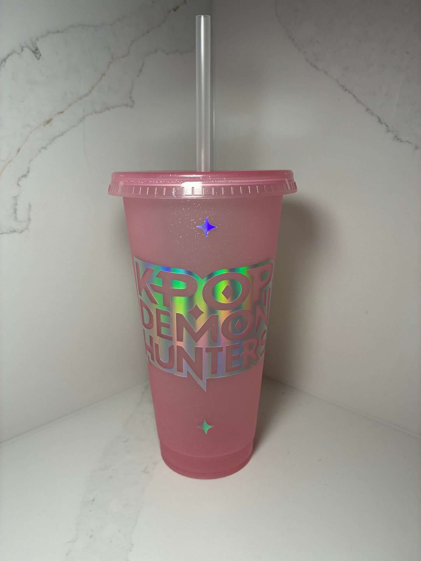 K-Pop Demon Hunter Cold Cup: Personalised K-Pop Kawaii Tumbler with Straw