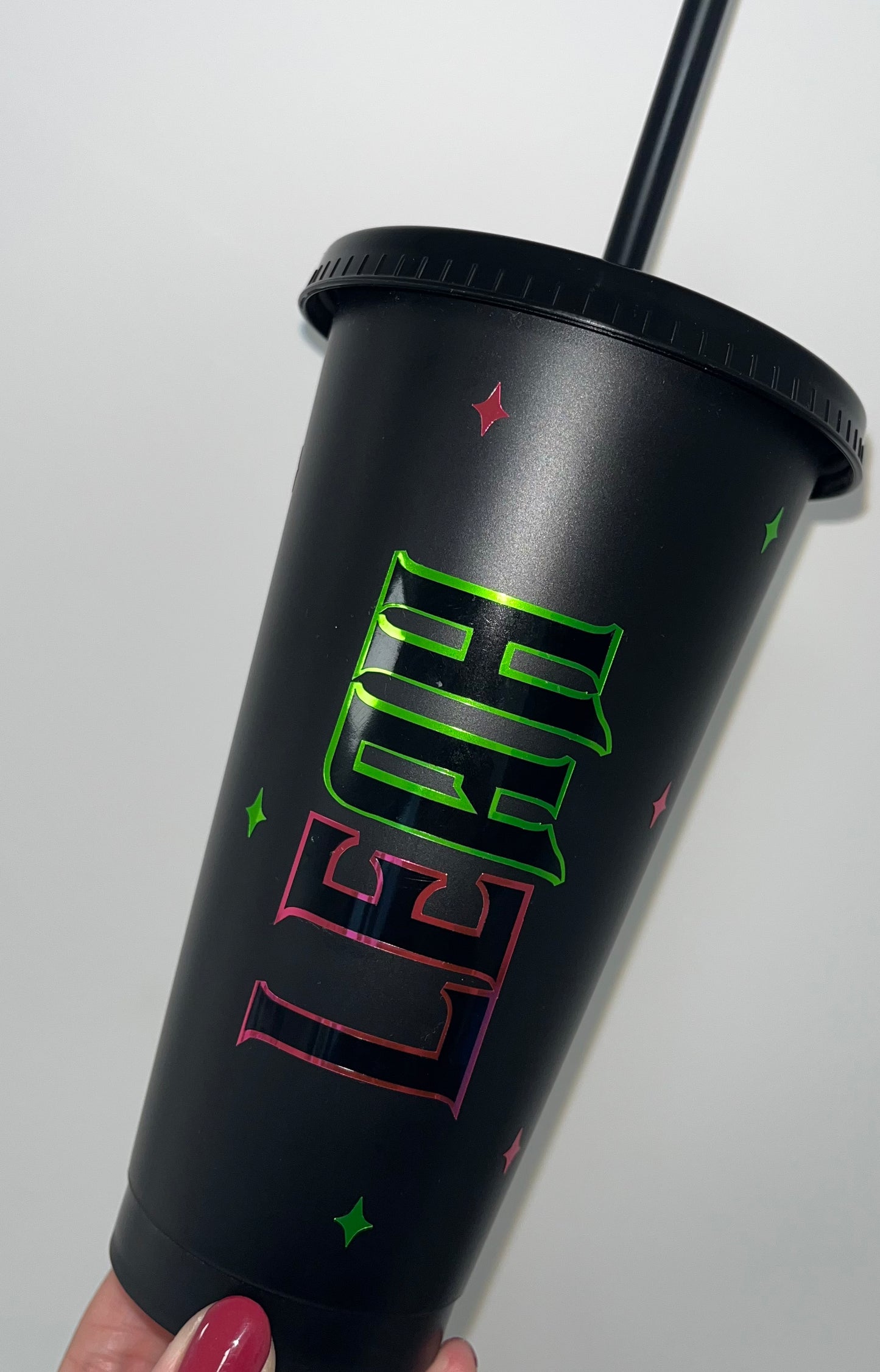 Wicked Cold Cup | Wicked Film Starbucks Tumbler | Personalised Name Wicked Cup with Straw | Glinda & Elphaba Merch | Wicked Birthday Gift