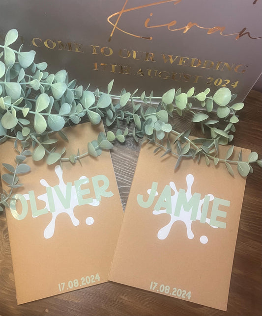 Bridal Children’s Wedding Favour: sketchbook & crayons | Kid’s Wedding activity book | Personalised Wedding Favour book | Kid’s Wedding Gift