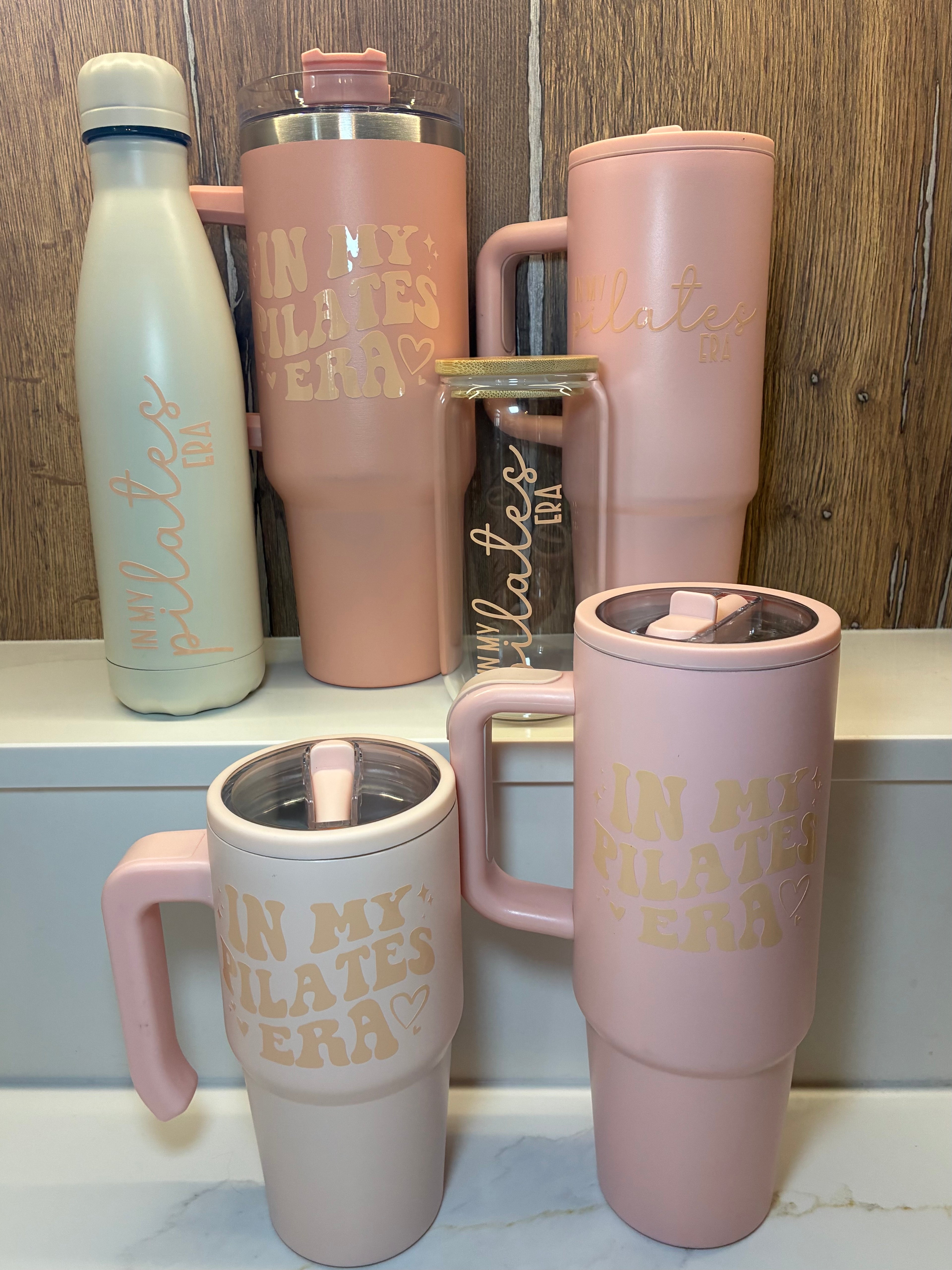 Pilates Era Reusable Cups | Glass Mug, Iced Cup & Can