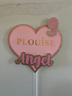 Personalised PLouise Glitter Cake Topper: Kids Party Decoration P Louise