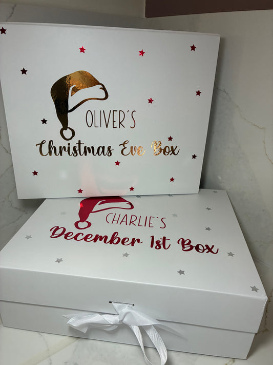 Personalised Christmas Eve Box: Magnetic December 1st Kids Gift