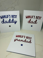 Father’s Day Coffee/Tea Cup  |  World’s Best Daddy, Dad, Grandad | Dad Mug, keyring & card gift  | Dad Gift Set
