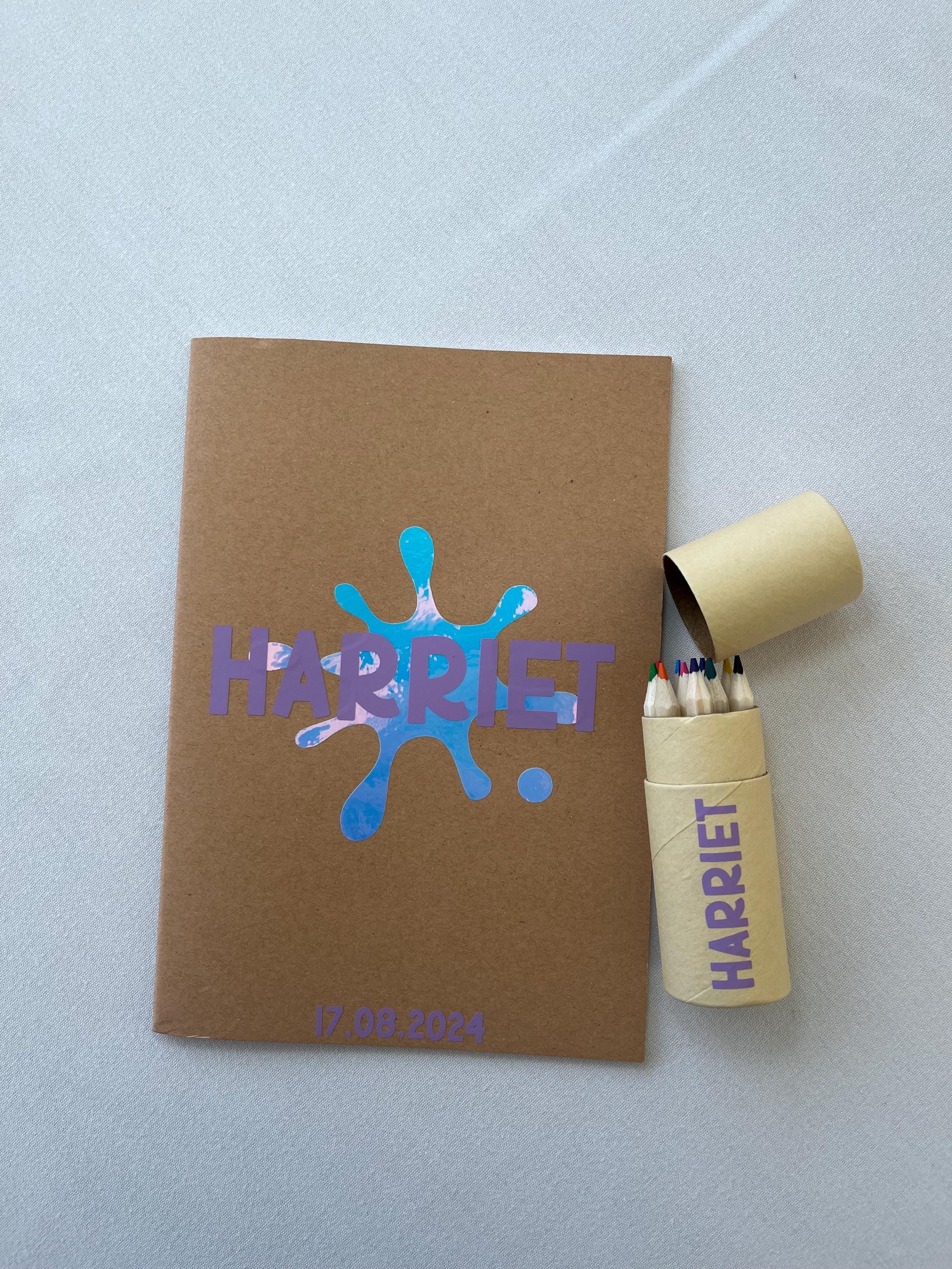 Bridal Children’s Wedding Favour: sketchbook & crayons | Kid’s Wedding activity book  |  Personalised Wedding Favour book  | Kid’s Wedding Gift