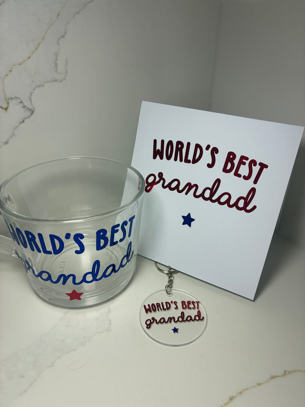 Father’s Day Coffee/Tea Cup  |  World’s Best Daddy, Dad, Grandad | Dad Mug, keyring & card gift  | Dad Gift Set
