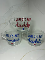 Father’s Day Coffee/Tea Cup  |  World’s Best Daddy, Dad, Grandad | Dad Mug, keyring & card gift  | Dad Gift Set
