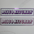Personalised Retro Glass Statement Sign & Wall Art