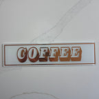 Personalised Retro Glass Statement Sign & Wall Art