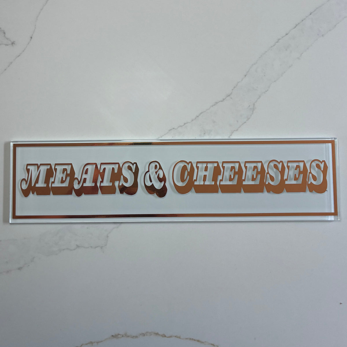 Personalised Retro Glass Statement Sign & Wall Art