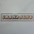 Personalised Retro Glass Statement Sign & Wall Art