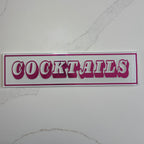 Personalised Retro Glass Statement Sign & Wall Art