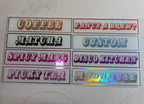 Personalised Retro Glass Statement Sign & Wall Art