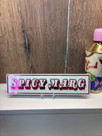 Personalised Retro Glass Statement Sign & Wall Art