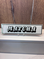 Personalised Retro Glass Statement Sign & Wall Art