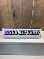 Personalised Retro Glass Statement Sign & Wall Art