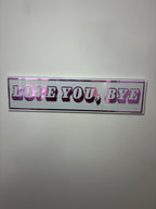 Personalised Retro Glass Statement Sign & Wall Art