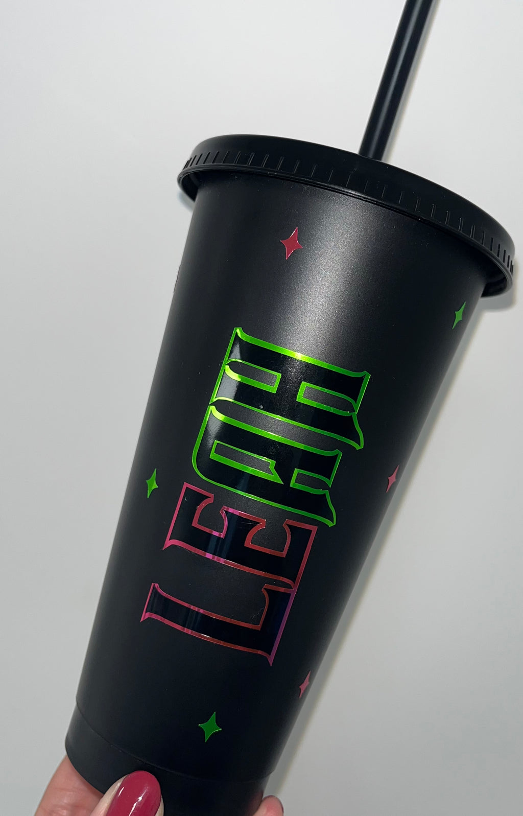 Wicked Cold Cup | Wicked Film Starbucks Tumbler | Personalised Name Wicked Cup with Straw | Glinda & Elphaba Merch |  Wicked Birthday Gift
