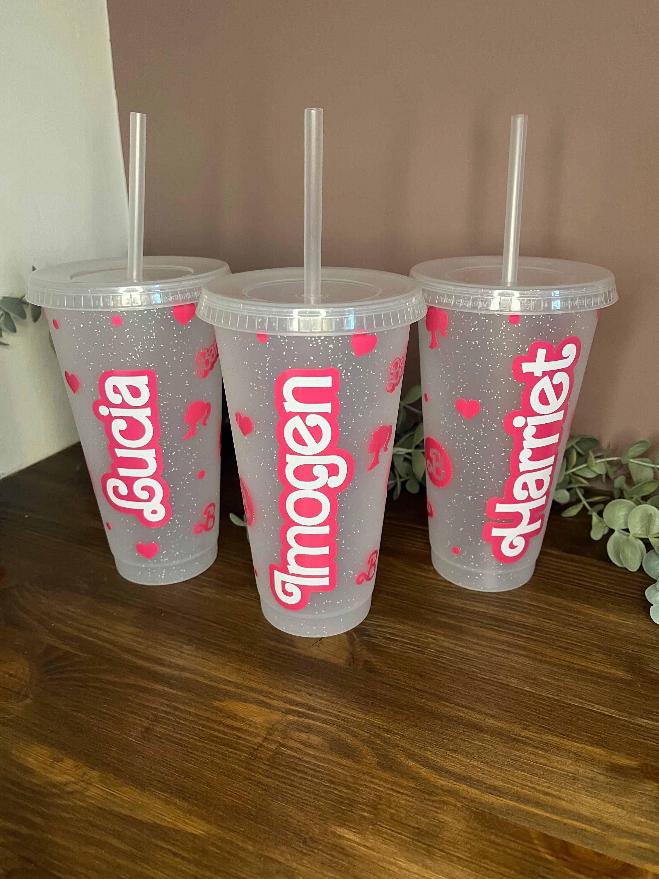 Barbie Personalised Insulated Travel Mug | Pink Barbie Dupe Thermal Mug | Birthday/Hen Travel Mug | Barbie Movie Cup - The Crafty Bee