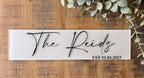 Bridal Personalised Wedding Gift for Home I Personalised Wedding Plaque/Tile/Sign | Wedding Day Present | Top Table Wedding Sign/ Newlyweds Gift - The Crafty Bee