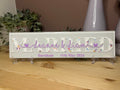 Bridal Personalised Wedding Gift for Home I Personalised Wedding Plaque/Tile/Sign | Wedding Day Present | Top Table Wedding Sign/Newlyweds Gift - The Crafty Bee