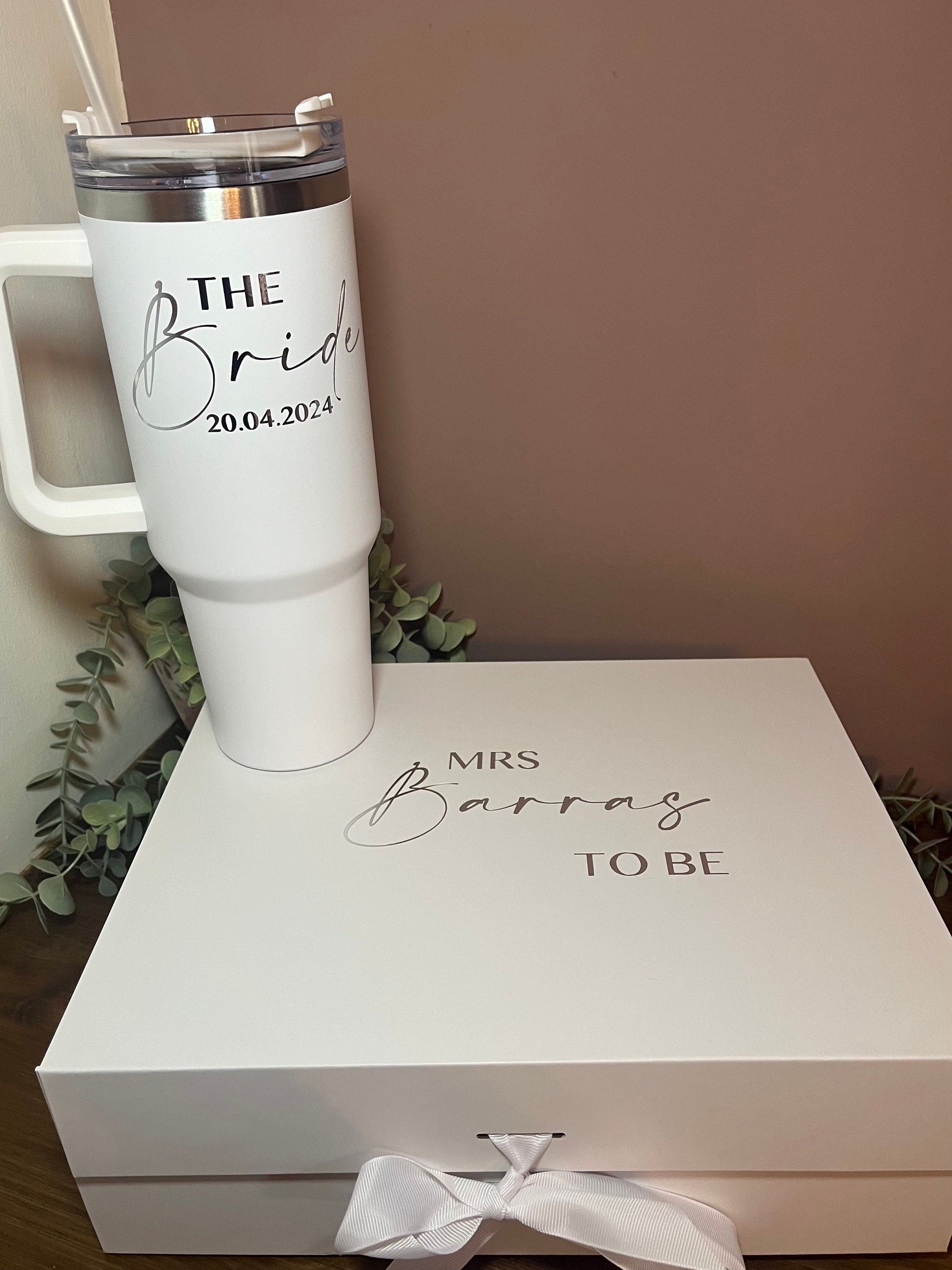 Bridesmaid Personalised Proposal Box | Luxury Bridal Thank You Gift Box | Personalised Magnetic Box Ribbon | MOH, Usher & Best Man Gift - The Crafty Bee