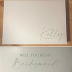 Bridesmaid Personalised Proposal Box | Luxury Bridal Thank You Gift Box | Personalised Magnetic Box Ribbon | MOH, Usher & Best Man Gift - The Crafty Bee