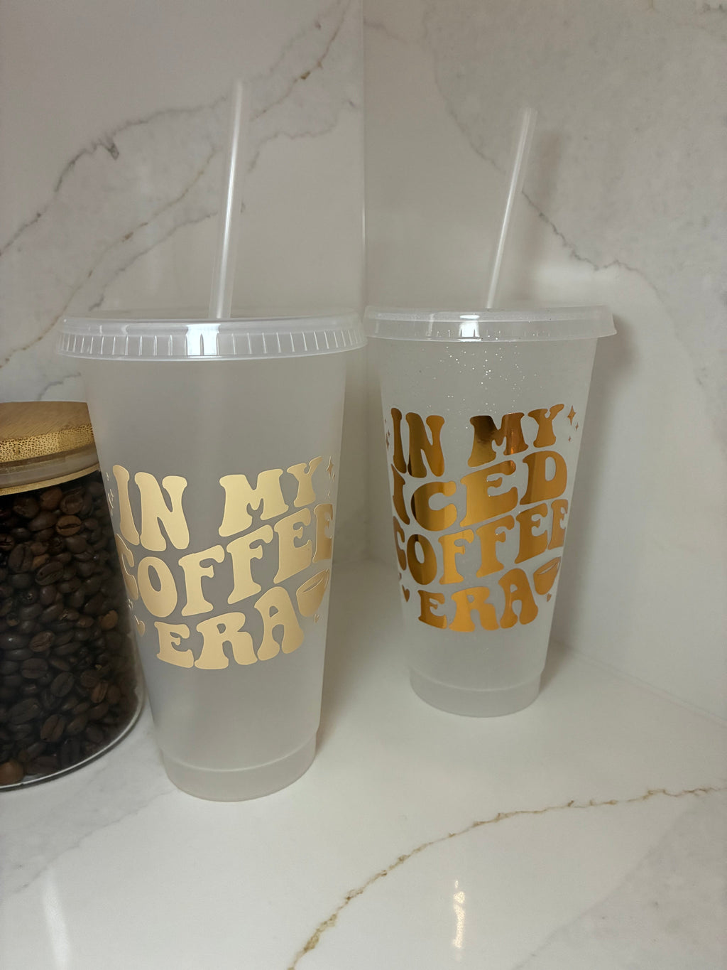 Coffee Era Reusable Cups | Glass Mug, Iced Cup & Can - The Crafty Bee
