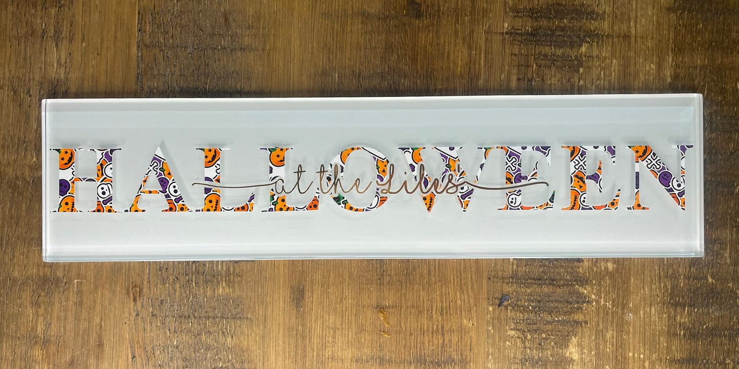 Personalised Family Halloween Sign | Spooky Halloween Gift | Halloween Family Name Decor | Personalised plaque | Halloween Wall Art Boo Crew