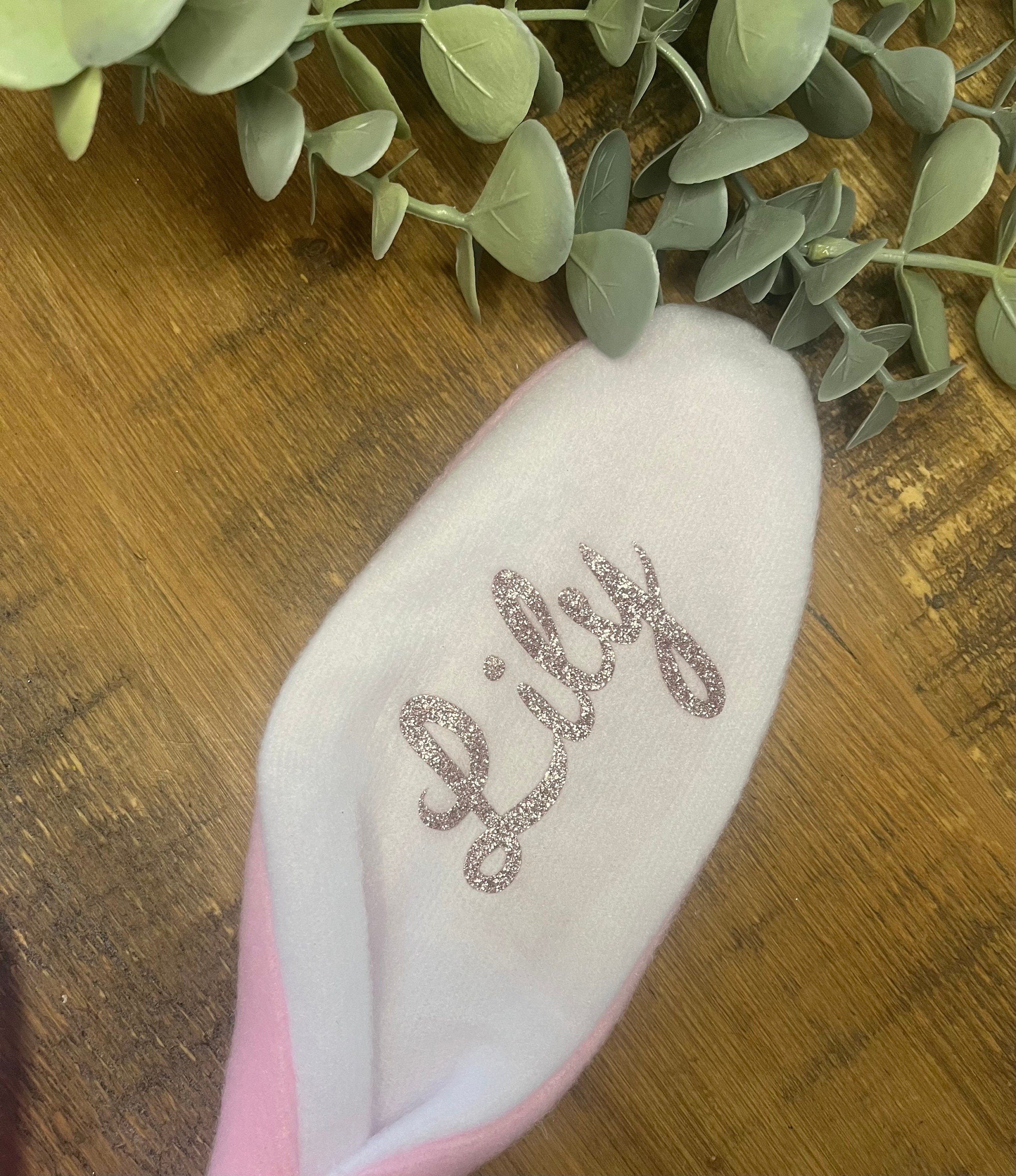 Easter Personalised Bunny Ears | Personalised Easter Bunny Headband | Kids Bunny Ears | Children’s Easter Gift | Personalsied Rabbit Ears - The Crafty Bee