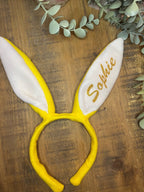 Easter Personalised Bunny Ears | Personalised Easter Bunny Headband | Kids Bunny Ears | Children’s Easter Gift | Personalsied Rabbit Ears - The Crafty Bee