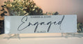 Engagement Personalised Tile/Sign/Plaque I Personalised Engagement Gift I Engagement Present - The Crafty Bee