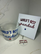 Father’s Day Coffee/Tea Cup | World’s Best Daddy, Dad, Grandad | Dad Mug, keyring & card gift | Dad Gift Set - The Crafty Bee