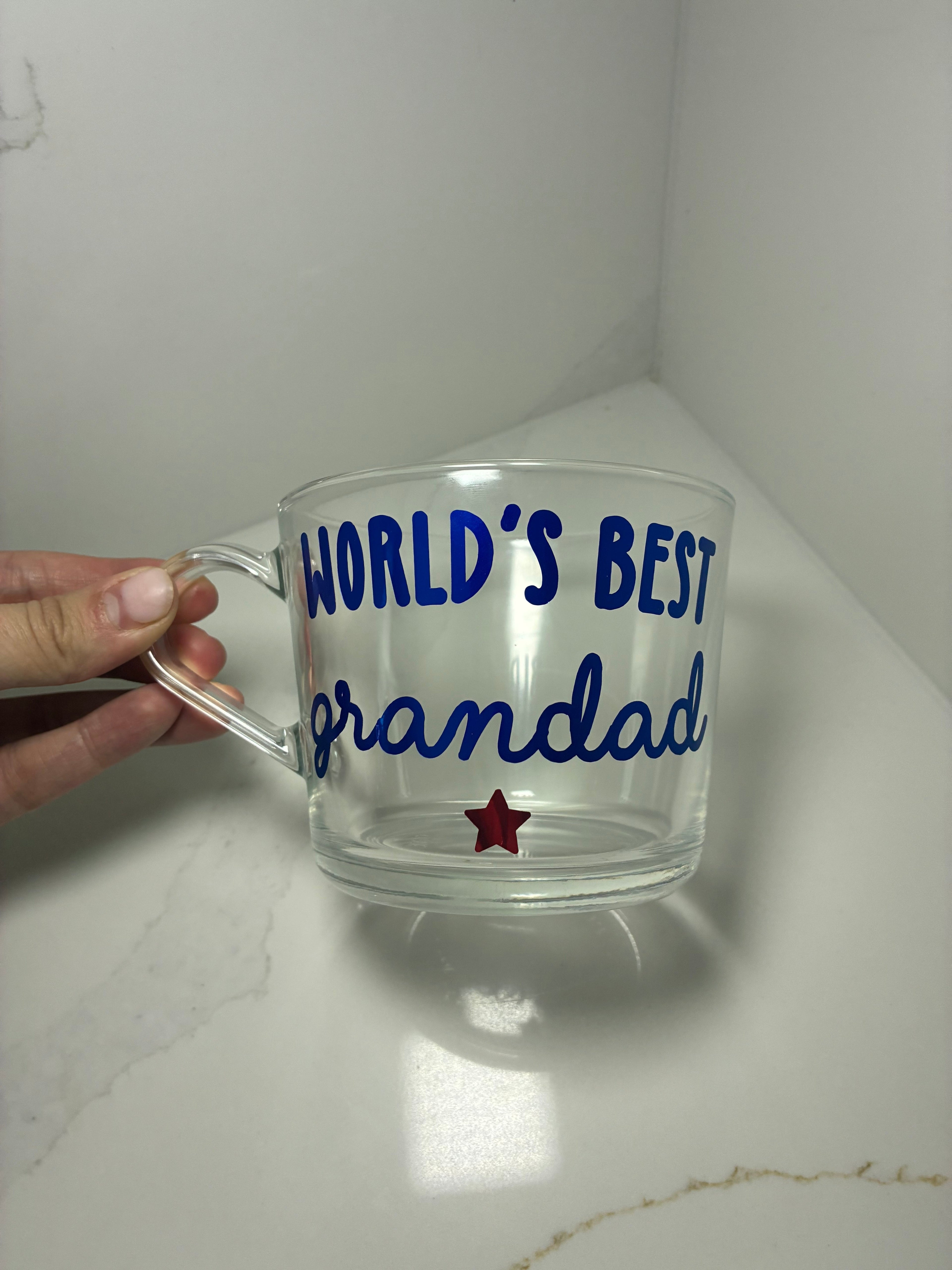 Father’s Day Coffee/Tea Cup | World’s Best Daddy, Dad, Grandad | Dad Mug, keyring & card gift | Dad Gift Set - The Crafty Bee
