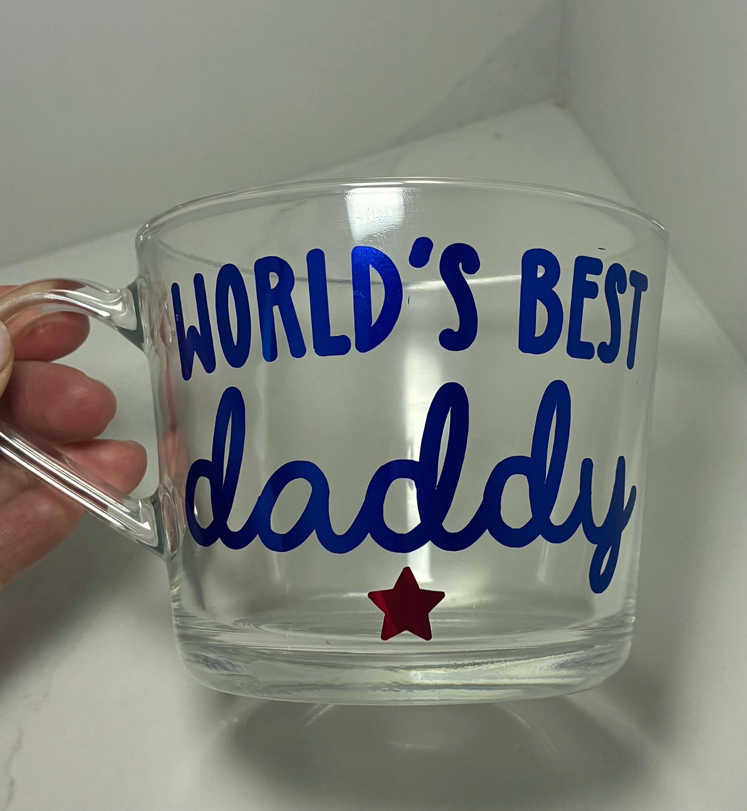 Father’s Day Coffee/Tea Cup | World’s Best Daddy, Dad, Grandad | Dad Mug, keyring & card gift | Dad Gift Set - The Crafty Bee