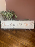One day at a time plaque