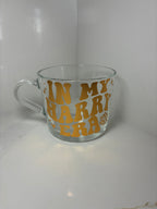 Harry Styles 'In My Harry Era' & ‘We Belong Together’ Clear Glass Mug - Kiss all the time. Disco, Occasionally Cup - The Crafty Bee