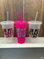 Harry Styles Reusable Cup - 'In My Harry Era' Tumbler with Lid & Straw - The Crafty Bee