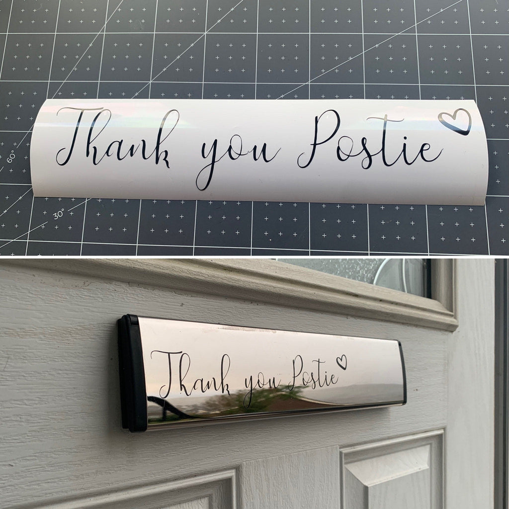 Home Personalised Letterbox Label/ Decal/ Vinyl I Customised Door Sticker I Personalised Letterbox Sticker - The Crafty Bee