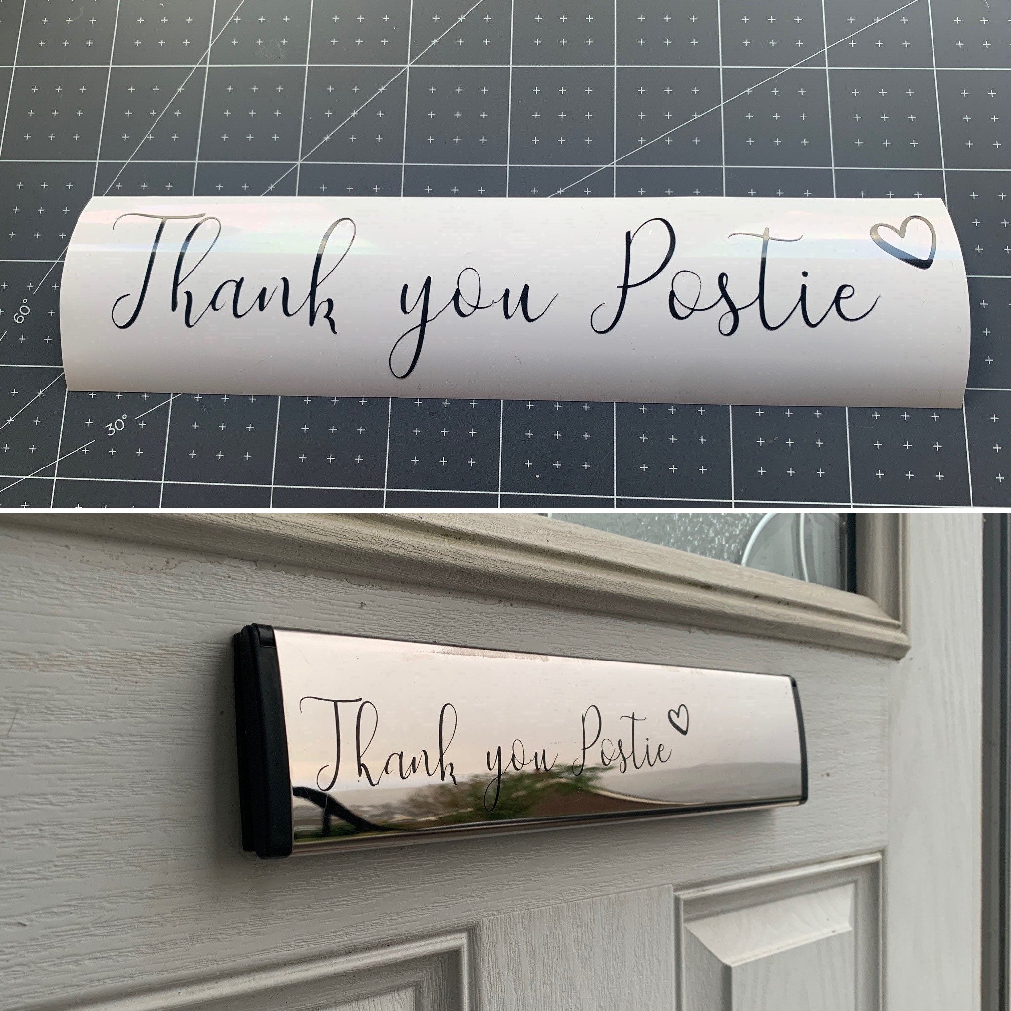 Home Personalised Letterbox Label/ Decal/ Vinyl I Customised Door Sticker I Personalised Letterbox Sticker - The Crafty Bee