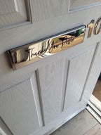 Home Personalised Letterbox Label/ Decal/ Vinyl I Customised Door Sticker I Personalised Letterbox Sticker - The Crafty Bee