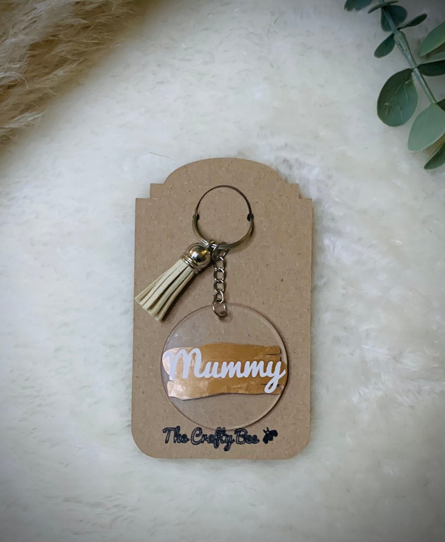 Mother’s Day Keyring  |  Gold Keychain/Keyring I  Mum/Nana/Grandma Gift  I  Personalised Keychain