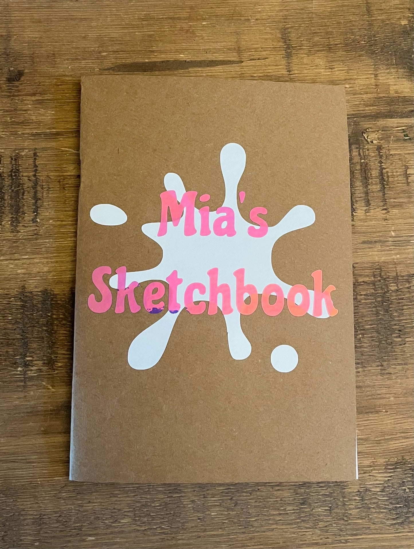 Personalised A5 Kraft Sketchbook/Journal  I Personalised Book | Kids Sketchbook  |  Personalised Name Sketchbook  |  Children’s Drawing Book