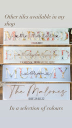 Engagement Personalised Tile/Sign/Plaque  I  Personalised Engagement Gift  I Engagement Present