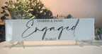 Engagement Personalised Tile/Sign/Plaque  I  Personalised Engagement Gift  I Engagement Present