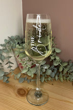 Wedding Morning Bridal Glass | Personalised Champagne Flutes | Hen Party/Bride Team/Bridesmaids/Gifts for Wedding Party