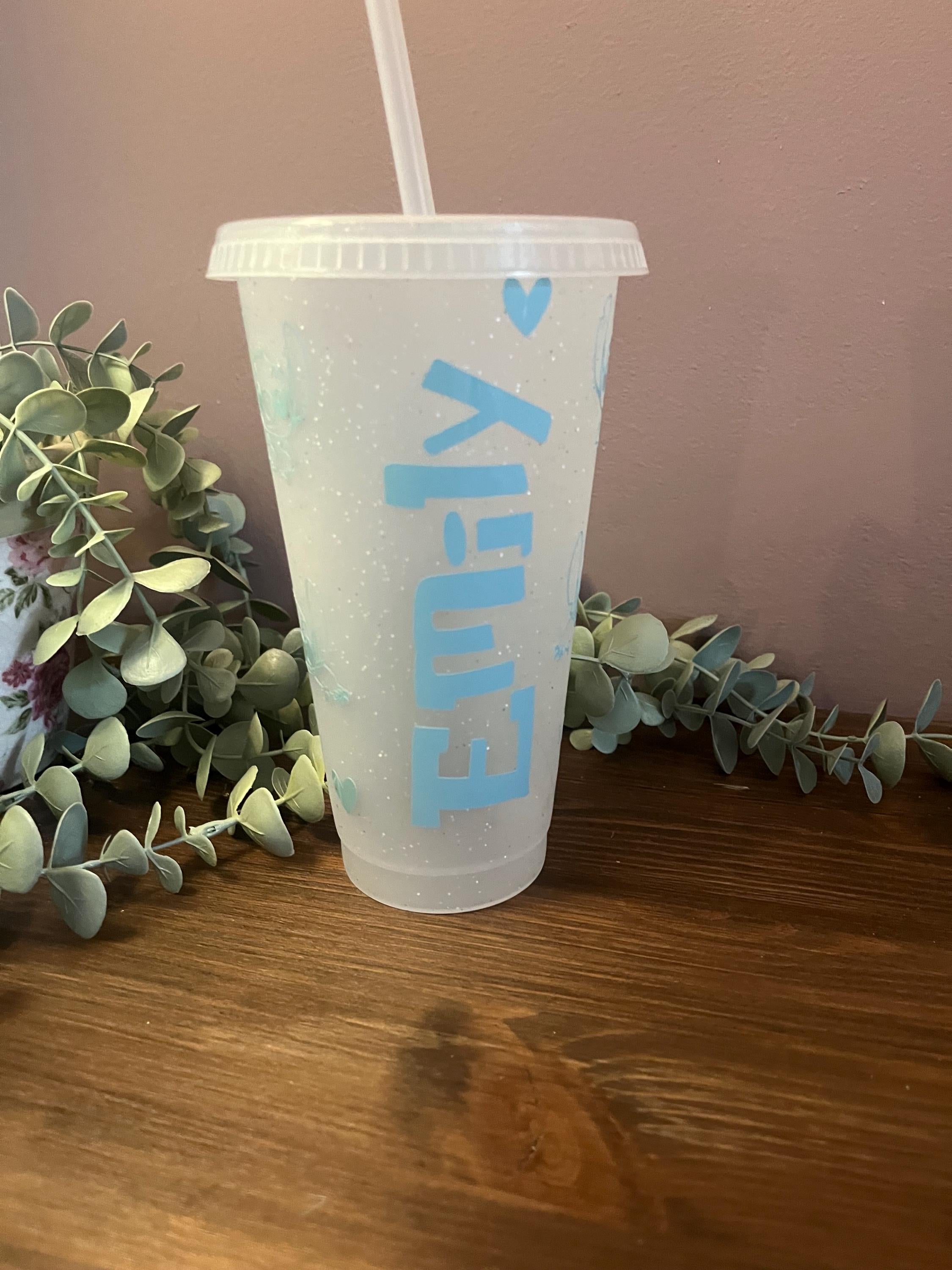 Lilo and Stitch Cold Cup | Starbucks Tumbler | Personalised Name Cup with lid & Straw | Lilo and Stitch Merch | Stitch Tumbler Birthday Gift