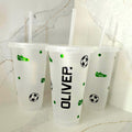 Personalised Football Cup: Custom Name Tumbler, Party Favor