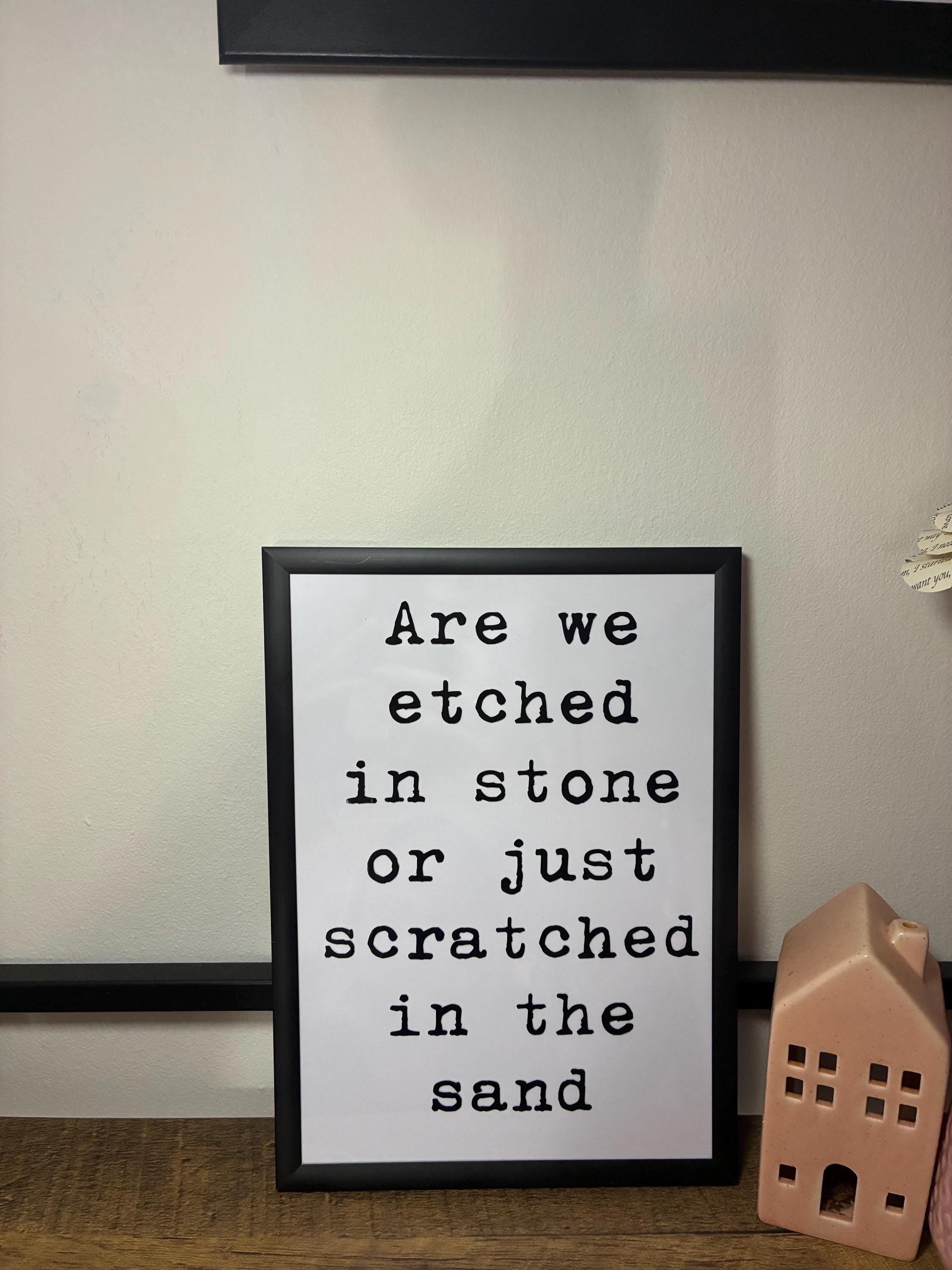 The Stone Roses Lyric Print: Tightrope Song, Manchester Band (A5)