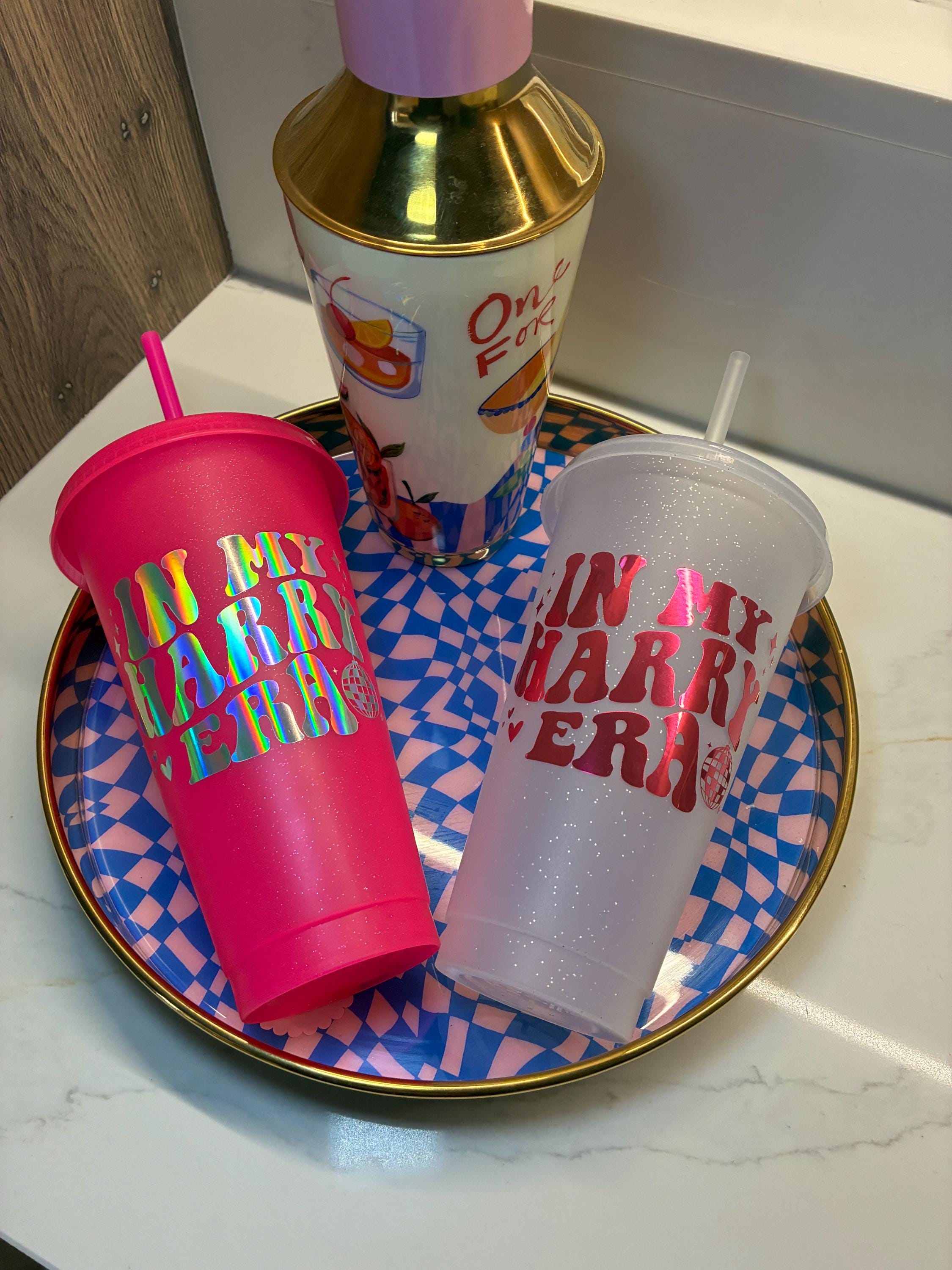 Harry Styles Reusable Cup - 'In My Harry Era' Tumbler with Lid & Straw