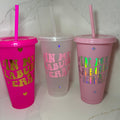 In My Labubu Era Cup | Kawaii Reusable Cold Cup with Straw | Labubu Inspired Drinkware - The Crafty Bee
